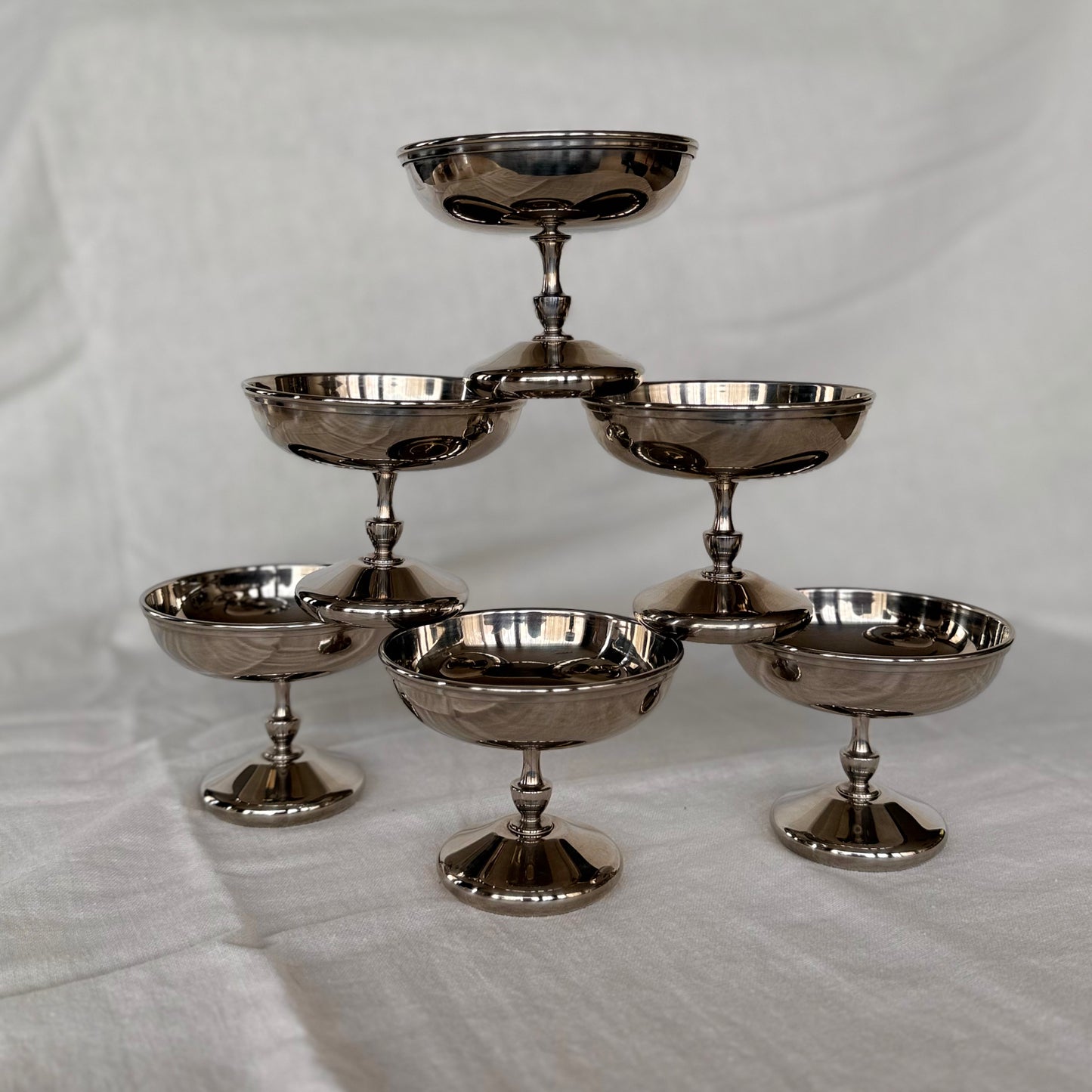 SUMMER : Stainless Steel Champagne and Ice Cream Coupe