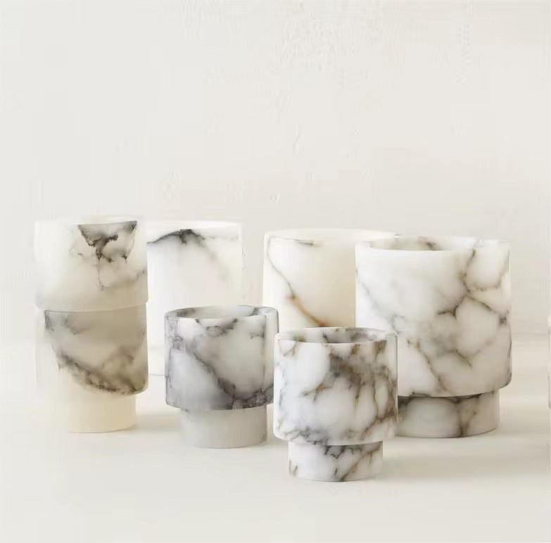 SHAYNE – Handgjord Onyx Ljushållare för Värmeljus