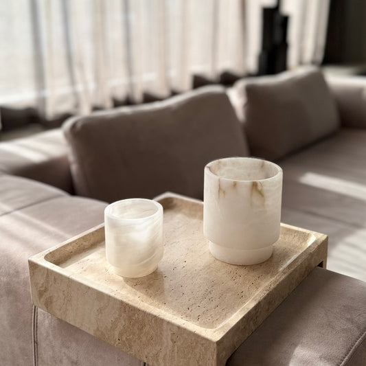 SHAYNE : HANDCRAFTED ONYX TEA LIGHT CANDLE HOLDER