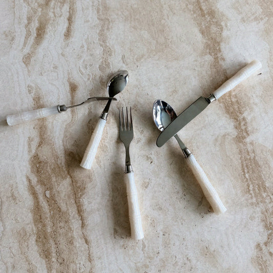 SID : MOTHER OF PEARL 5 PCS CUTLERY SET