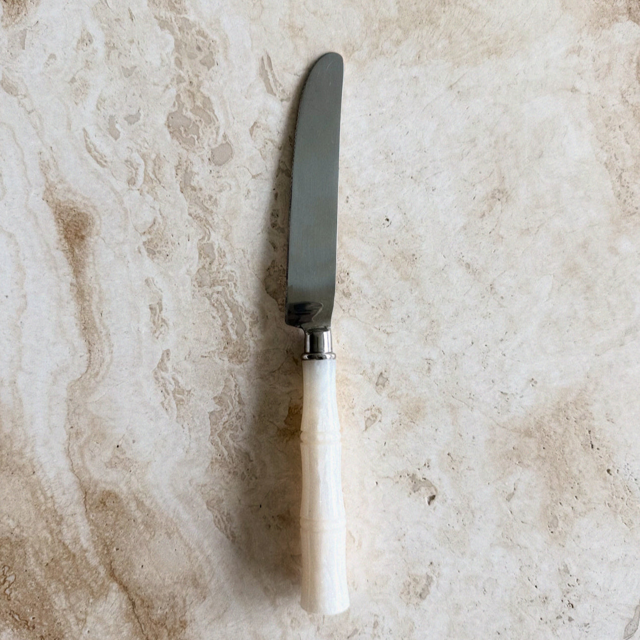 SID – Bestickset i Rostfritt Stål med Pärlemordetaljer, 5 Delar