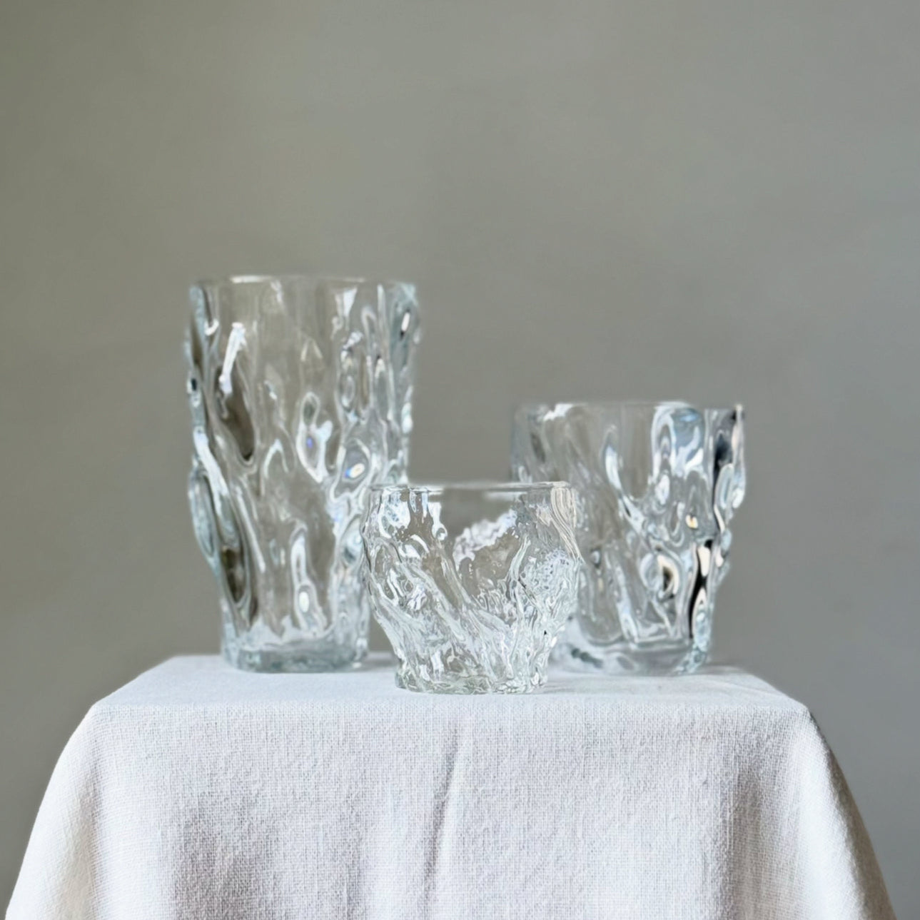 SADIE : LARGE SIZE MODERN SERENITY IRREGULAR SHAPED GLASS