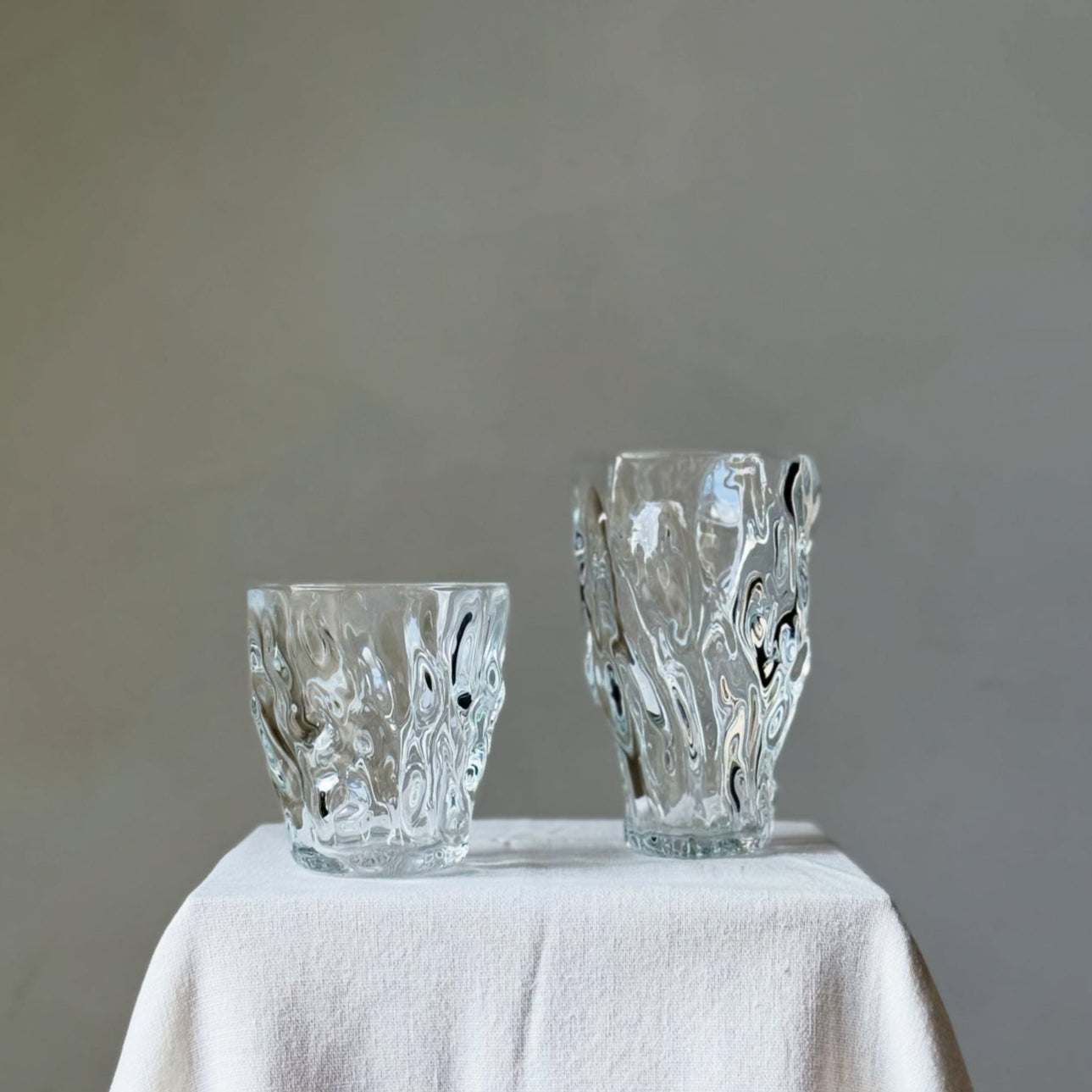 SULLY – Oregelbundet Glas i Borosilikat, 300 ml, Enskilt Glas