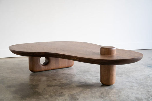 SETH : Vintage Walnut Asymmetric Coffee Table